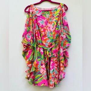 💚Lilly Pulitzer💚 Marguerite Caftan Silk Dress Sz XS